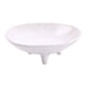 thumbnail image 1 of Frutero de cerámica de 3 patas con pedestal para mesa, decoración del hogar, cesta decorativa con base para compota de inauguración de casa. Blanco Diámetro 155 cm, 1 of 8