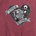 thumbnail image 3 of The Nightmare Before Christmas - Jack and Sally Love Eternal - Women's Short Sleeve Graphic T-Shirt, 3 of 5