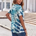 thumbnail image 3 of Otvok Womens Casual T Shirts for Summer 2025 Short Sleeve Crewneck Tunic Shirts Floral Print Tops Dressy Blouse, 3 of 5