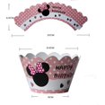 thumbnail image 2 of Adornos y envoltorios para cupcakes de Mickey Minnie, decoraciones para pasteles de cumpleaños para fiestas temáticas bonitas, suministros y recuerdos para Baby Shower, 2 of 4