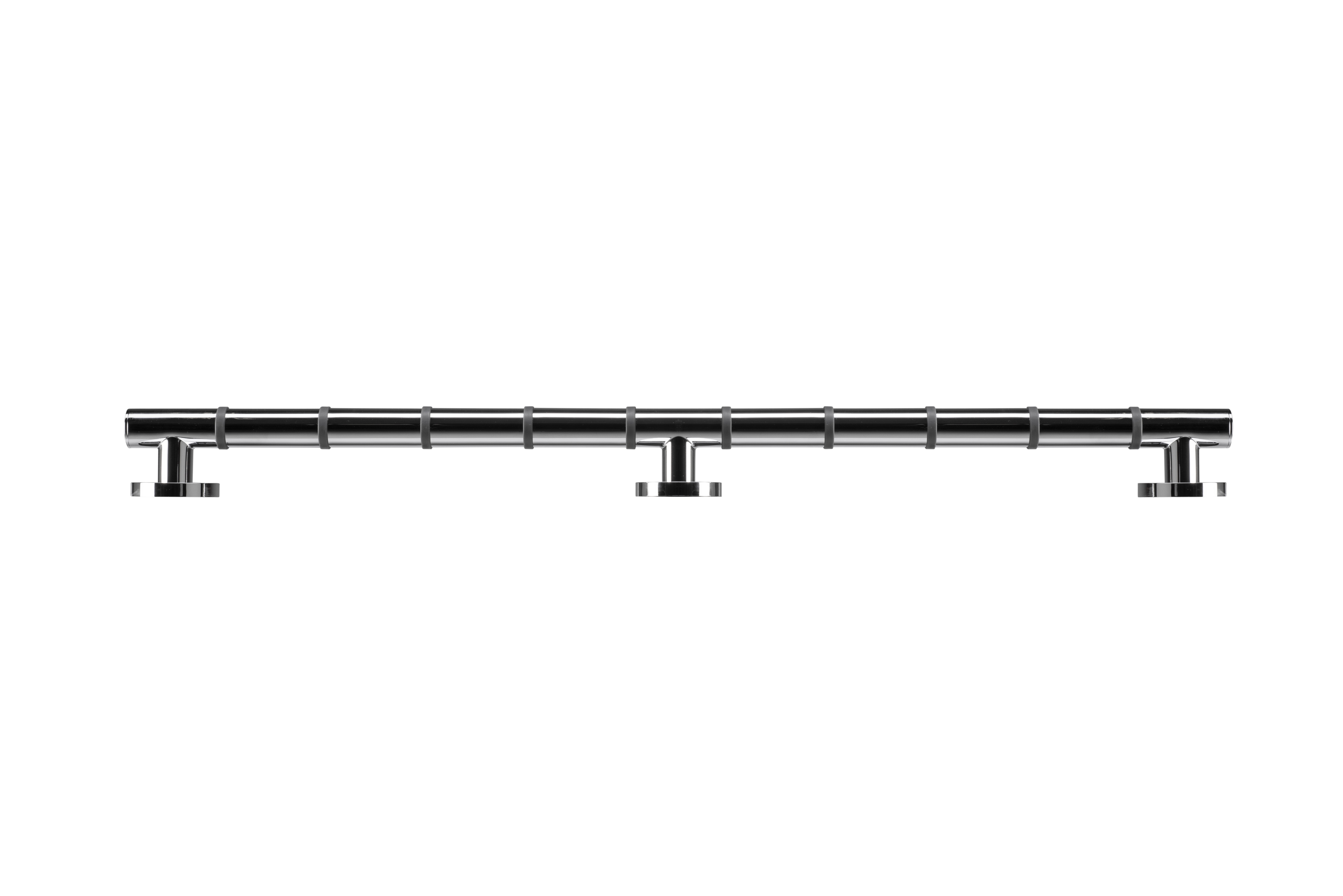 Croydex 35.03 in. Stainless Steel Straight Shower Grab Bar with Anti Slip Grip in Chrome