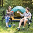 thumbnail image 6 of UMINEUX  Camping Chairs for Big People Outdoor Folding Chair Support 330 lbs with Storage Bag (Green, 2Pack), 6 of 7