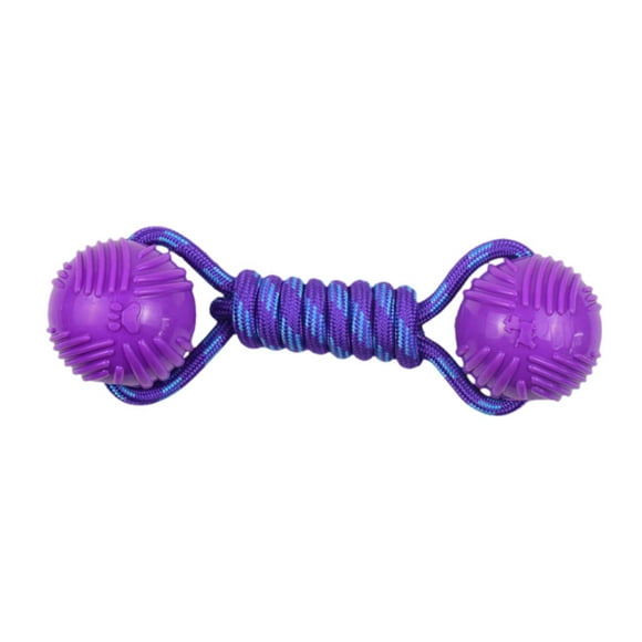 Dog Nylon Rope with Ball Pet Juguete, resistente, entretenimiento, Toy de masticación de perros de resistencia a la mordedura , PÚrpura Púrpura