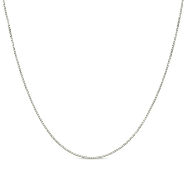 Kezef - Sterling Silver Necklace - 1mm Box Chain - Hypoallergenic and ...