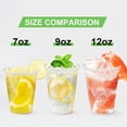 thumbnail image 4 of 300 Pack 12 oz Clear Plastic Cups,12 Ounce Disposable Cups, Cold Drinking Cups for Party, Picnic, BBQ, Travel, Halloween, Christmas, Events, 4 of 6