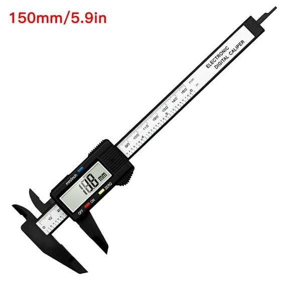 Amdohai Electronic Digital Caliper 150mm Vernier Calipers MM/Inch Digital Ruler LED Display 0.1mm High Precision Measuring Tool