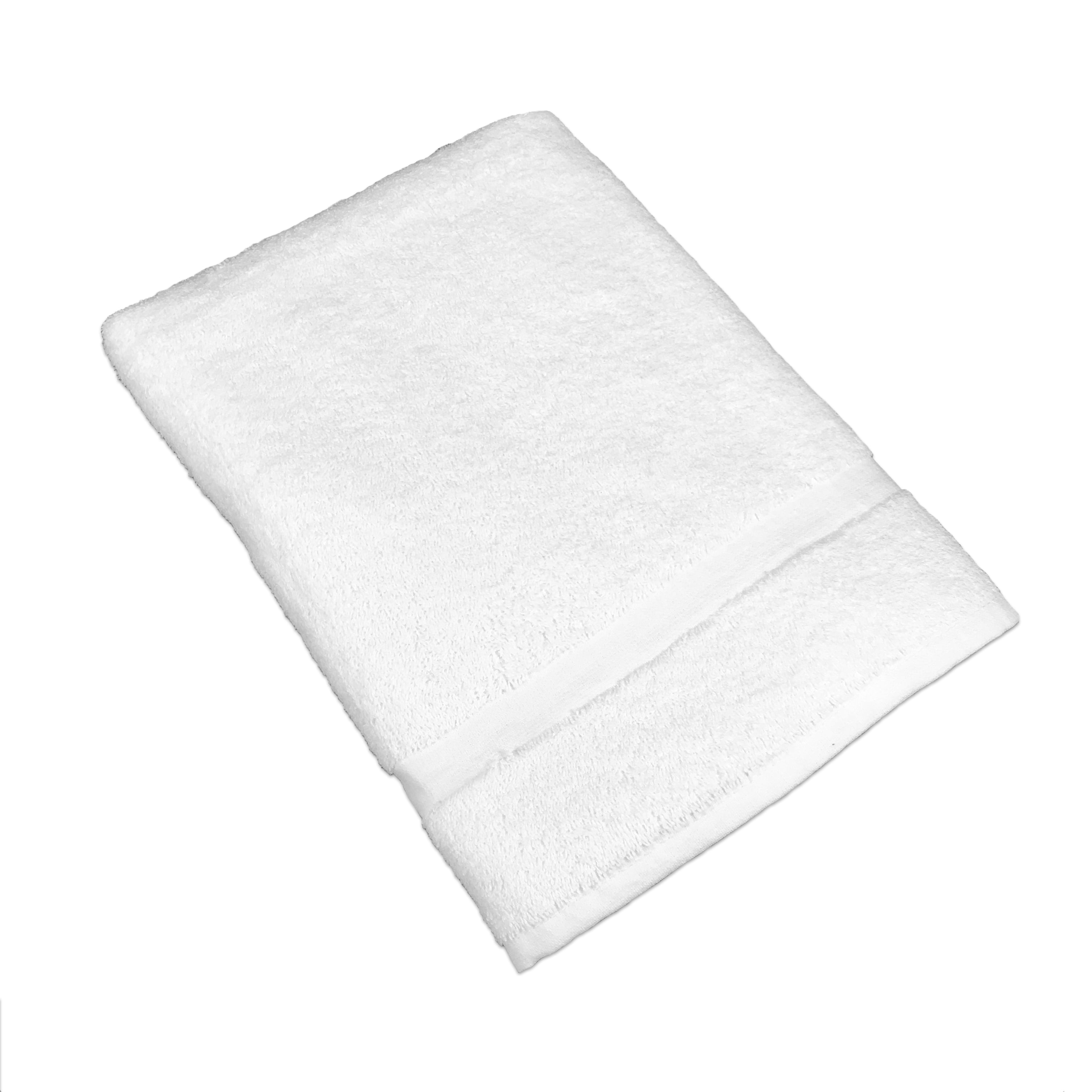 180 Bulk Pack White Economy Bath Towels (24x 48 Inch)