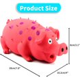thumbnail image 4 of Squeaky Pig Dog Toys, Grunting Pig Dog Toy That Oinks Grunts for Small Medium Large Dogs, Durable Rubber Pig Squeaker Dog Puppy Chew Toys, Latex Interactive Squeak Funny Cute Dog Toy Set, 4 of 7