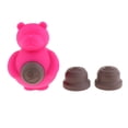 thumbnail image 1 of Juguete para masticar seguro no Juguete para masticar de 1 pieza con 2 piezas de galleta hecha de silicona rojo Yuyangstore Juguete para masticar perros, 1 of 8