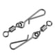 thumbnail image 1 of 50 piezas giratorias de barril de pesca con conectores a presión de seguridad anillos sólidos (4#), 1 of 3