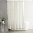thumbnail image 4 of Fabric Shower Curtain - 72 x 72 Inch, Natural Herringbone, 4 of 4