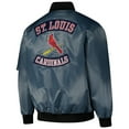 thumbnail image 3 of Men's Profile Charcoal St. Louis Cardinals Big & Tall Full-Zip Bomber Jacket, 3 of 3