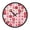 Grid Of Squares, variant on Indoor 12' Voice-Activated Luminous Decoration Wall Clock With LED Night Light Hearts Floating above The Roofline