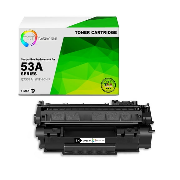 TCT 53A Toner Cartridge - TAA Compliant Compatible Replacement for 53A Q7553A Black