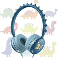 thumbnail image 4 of Casque Filaire Dinosaure Mignon pour Enfants Ajustable Bleu, 4 of 8