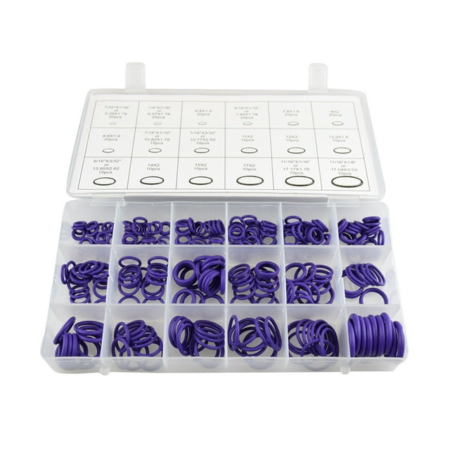 Dalazy 270PCS/Set O Ring Seal Kit Garage Tools Transmission Kit Rubber Seal Assortment Kit Auto Replacement Parts