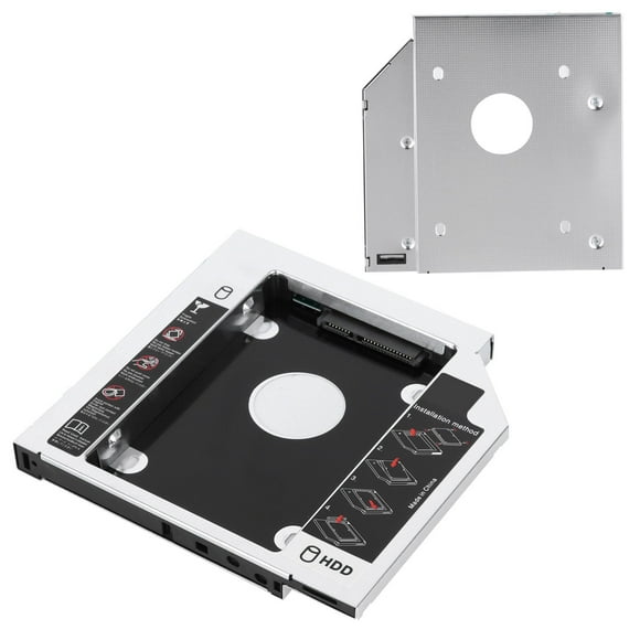 HDD Enclosure, Second HDD Caddy SATA3.0 HDD Caddy Computer Hard Drive Enclosures for Laptop 12.7mm