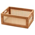 thumbnail image 4 of OULII Wood Storage Box Decorative Baskets Light Brown 1Set, 4 of 8