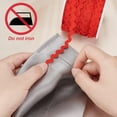 thumbnail image 4 of 1 Roll 27yd/25m RIC Rac Trim Ribbon Christmas Wave Sewing Bending Fringe Trim 5mm/0.2 inch for Sewing Flower Making Wedding Party Lace Ribbon Craft Christmas Red, 4 of 9