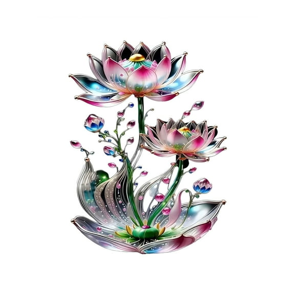 A Romantic Rose Car Decal Sticker 15X15 Inch Waterproof Vinyl For Wall And Tile