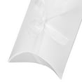 thumbnail image 5 of ZOENHOU 150 Pack 5 x 3.5 Inch White Pillow Gift Box, Kraft Paper Pillow Candy Boxes with Ribbon, Wedding Gift Box for Gift Packing, Wedding, 5 of 6