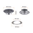 thumbnail image 2 of 200 Set Round Grommets 10mm Dia Metal Eyelets with Washers for Scrapbooking Shoes Clothes Leather Canvas, Grey, 2 of 6