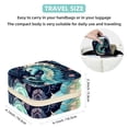 thumbnail image 5 of Sea Horse Travel Portable Square Jewelry Box Organizer Earring Necklace Bracelet Holder Decorative Display Case Stand Storage Box, 5 of 6