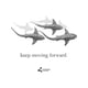 thumbnail image 2 of Shark Keep Moving Shirt for Mens and Womens Unisex Summer, 2 of 7