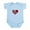 Sky Blue, variant on CafePress - Trinidad Love Infant Bodysuit - Baby Light Bodysuit, Size Newborn - 24 Months