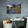 thumbnail image 4 of Epic Graffiti 'White Tail Deer Lakehouse' by Bigelow Illustrations, Canvas Wall Art, 26"x18", 4 of 8