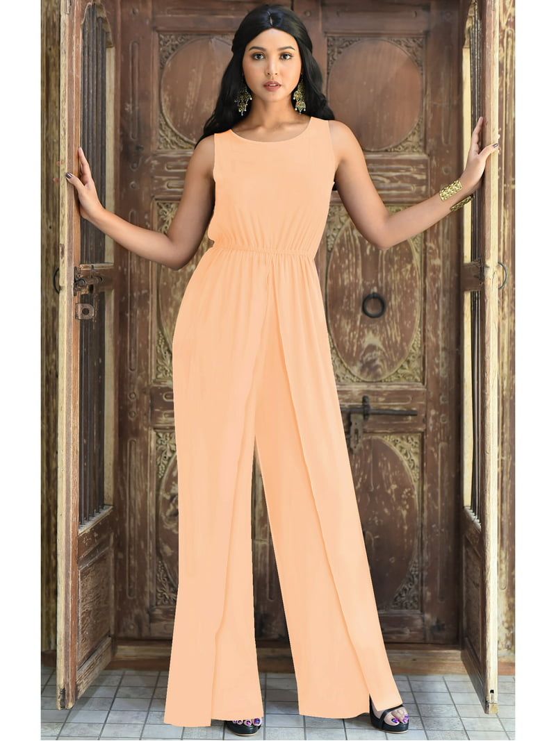 Mouthwash Infidelity Bacteria KOH KOH One Piece Sleeveless Cocktail Party Wide Leg Cute Casual Long Pant  Suit Romper Playsuit Jumpsuit For Women Light Pink Peach X-Small US 2-4  NT147 - Walmart.com