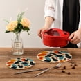 thumbnail image 7 of Teardrip Oval Trivet Mats Pot Holders Cotton Woven Non-Slip Heat Resistant for Hot Pots Pans Pats for Cooking Baking Set of 2, 7 of 7