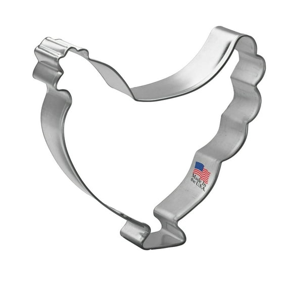 Hen Chicken Cookie Cutter 3.75 inches A1078 - The Cookie Cutter Shop - Tin Plated Steel Cookie Cutter