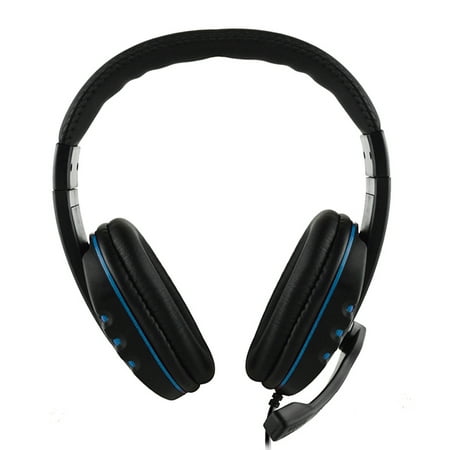 Laptop Earphones With Microphone 3.5mm Wired Gaming Headphones Over Ear Game Headset Noise Canceling Earphone with Microphone Volume Control for PC Laptop Smart Phone ()
