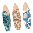 thumbnail image 2 of Decoración de pared de tabla de surf de 3 piezas, letrero para colgar en la pared, fondo atractivo, tabla de surf para dormitorio, , fie, 2 of 9
