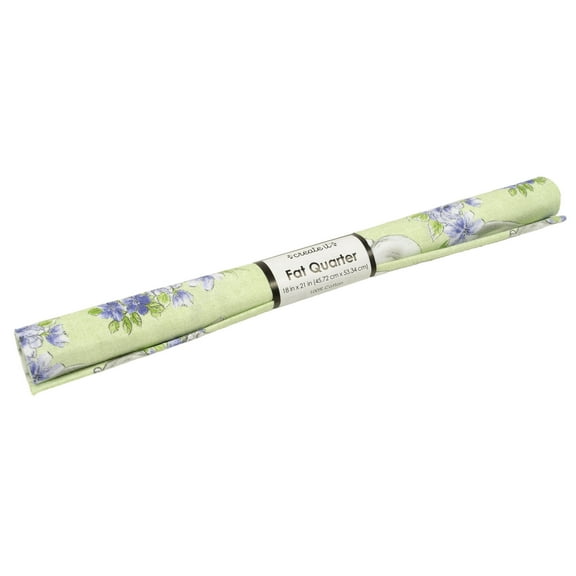 Create It 18"x21" Cotton Bunny Fields Precut Sewing & Craft Fabric, Green 1 Piece