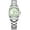 Silver-Green, variant on Minimalist Quartz Watches for Women with Date Stainless Steel Bracelet and Fashionable Color Dial