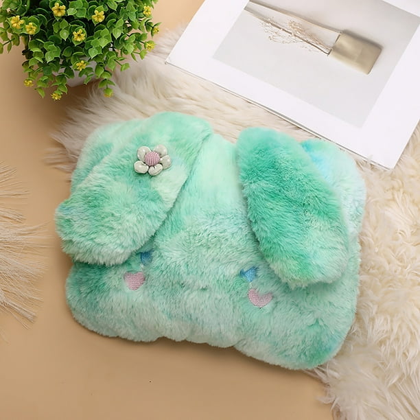 Fiudx Bolsa de Agua Caliente, Guantes Suaves y Cálidos, Alivia Los Cólicos Menstruales y El Dolor Muscular, Alivia El Estrés y Relaja, Ayuda para Dormir En Noches Frías, Tamaño 28 X 19 Cm, Incluye Fu