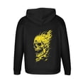 thumbnail image 6 of Aobny Hooded Hoodie for Men Skull Yellow Oversized Sweatshirt Big & Tall Golf Hoodie,XXXXL, 6 of 6