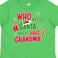 thumbnail image 4 of Inktastic Who Needs Santa when I Have Grandma Boys or Girls Toddler T-Shirt, 4 of 5