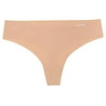 thumbnail image 5 of Calvin Klein Womens 3 Pack Thong Underwear (Black/Nude/Pink, Medium), 5 of 5