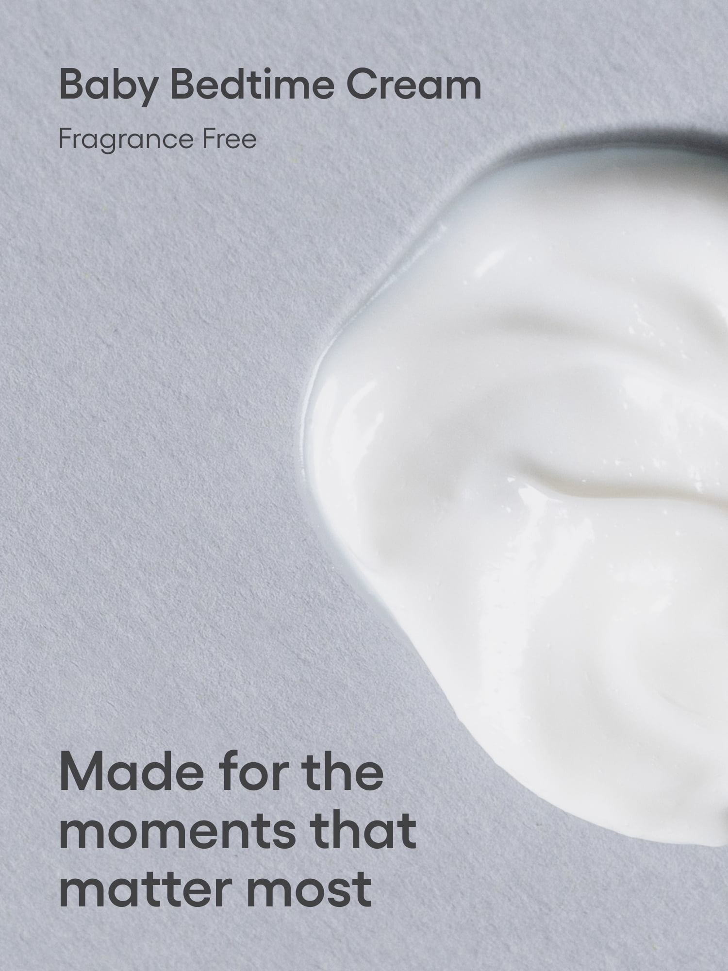 Monica + Andy Fragrance Free Baby Bedtime Cream, Overnight Moisturizer for Sensitive Infant Skin, 8 oz