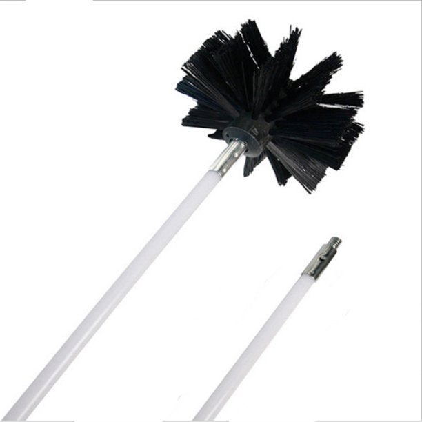 Chimney Brush Rod Kit Sweeping Cleaning Tool with Long Flexible Rods