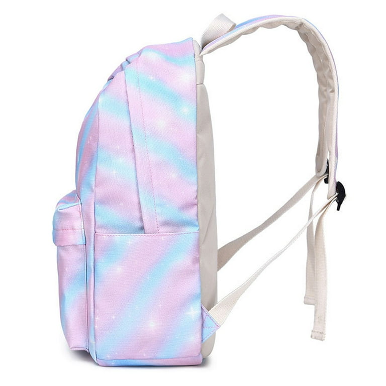 Qisiwole Girls Backpack Kids Elementary Bookbag Girly School Bag with Insulated Lunch Tote and Pencil Pouch (Tie Dye - 3 Pieces) Deals, Kids Unisex
