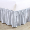 thumbnail image 2 of Falda de cama Laura Ashley Home de algodón con volantes, color azul, talla completa, 2 of 5