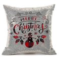 thumbnail image 2 of fundas de almohada navideñas de 18 x 18 pulgadas, decoración navideña, estilo rústico, con cuadros de búfalo, funda de almohada de lino y algodón para vacaciones de invierno, 2 of 4