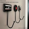 thumbnail image 1 of Retro Door Hook Nail-Free Auxiliary Storage Hook Office Compartment Bathroom Kitchen Door Back Hook, 1 of 5