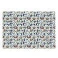 thumbnail image 1 of Christmas Cutting Board, Sketchy Hand Drawn Grunge Penguins with Boxes Stars Celebration Theme, Decorative Tempered Glass Cutting and Serving Board, Large Size, Navy Blue White Umber, by Ambesonne, 1 of 1
