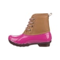 thumbnail image 3 of Josmo Girl Toddler Winter Two, Tone Waterproof Lace Up Duck Boot, Fuchsia, 8, 3 of 5