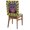 Green, variant on Mardi Gras Carnivals Mask Chair Back Cover - 4 Pcs Dining Chair Slipcovers, Blue Pink Feathers Striped Removable Washable Chair Protector Covers for Kitchen Party Banquet Decor